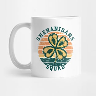 Shenanigans Squad | Three-leaf clover Vintage Sunset Style Mug